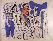 Fernard Leger Composition au Perroquet oil painting